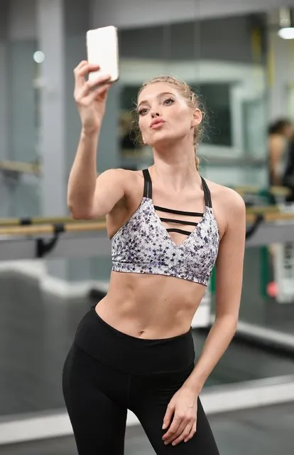 Victoria's Secret hosts Train Like An Angel with Elsa Hosk at Flex Noho on November 9, 2016 in New York City. (Photo by Dimitrios Kambouris/Getty Images for Victoria's Secret)