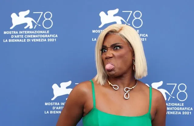 US actress Tiffany Haddish attends a photocall for the film “The Card Counter” presented in competition during the 78th Venice Film Festival, on September 2, 2021 at Venice Lido. (Photo by Yara Nardi/Reuters)
