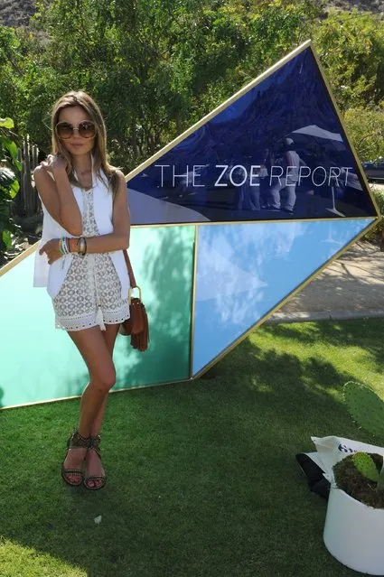 Erica Pelosini arrives at ZOEasis presented by The Zoe Report and Guess on April 16, 2016 in Palm Springs, California. (Photo by Joshua Blanchard/Getty Images for The Zoe Report)