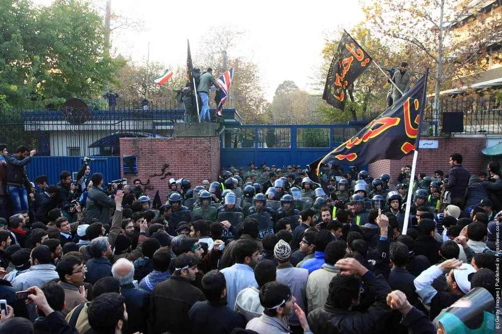 Iranian Demonstrators Break In To British Embassy In Tehran