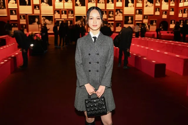 French actress Lucie Zhang attends the Dior Womenswear Fall/Winter 2022/2023 show as part of Paris Fashion Week on March 01, 2022 in Paris, France. (Photo by Anthony Ghnassia/Getty Images For Dior)