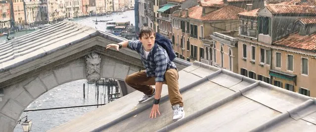 Tom Holland as Peter Parker in “Spider-Man: Far From Home”. (Photo by Sony Pictures/AP Photo)