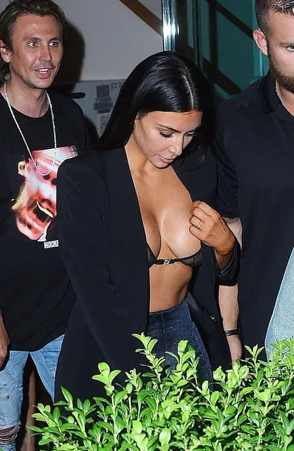Kim Kardashian seen out and about in Manhattan on July 10, 2017 in New York City. (Photo by Buzz Foto/Rex Features/Shutterstock)