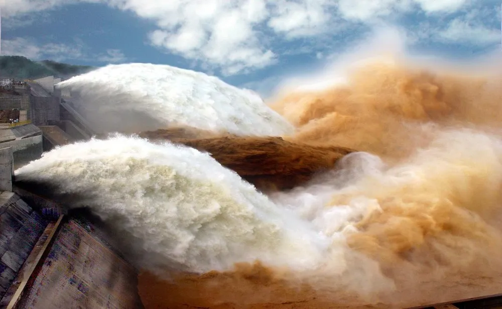 Sand-Washing Operation Of Yellow River Held At Xiaolangdi Reservoir