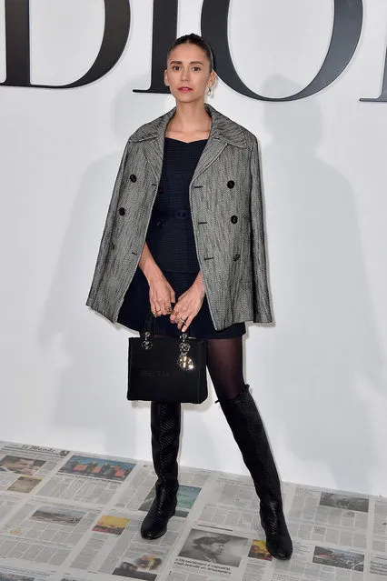 Nina Dobrev attends the Dior show as part of the Paris Fashion Week Womenswear Fall/Winter 2020/2021 on February 25, 2020 in Paris, France. (Photo by Dominique Charriau/WireImage)