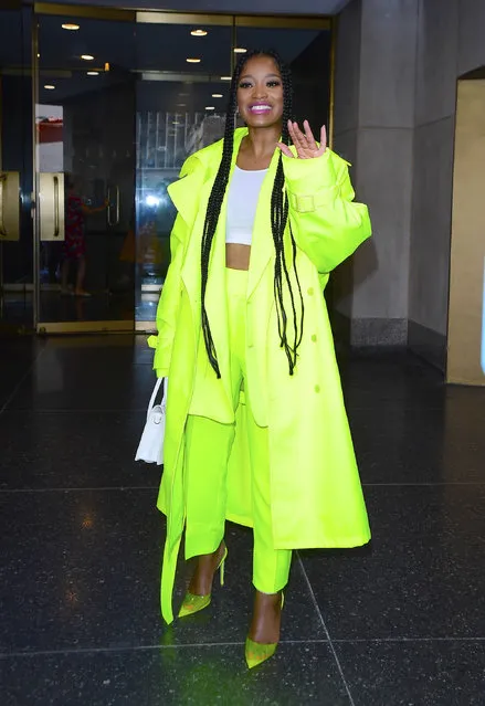 American actress Keke Palmer is seen outside “The Today Show” on July 21, 2022 in New York City.  (Photo by Raymond Hall/GC Images)