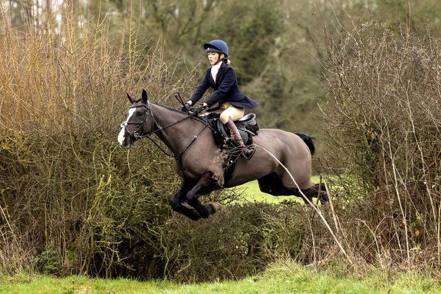 Members of the Old Surrey, Burstow and West Kent Hunt take part in their annual Boxing Day hunt in Chiddingstone, UK on December 26, 2024. (Photo by Jack Taylor for the Times)