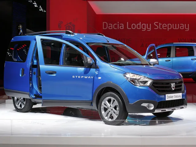 The Dacia Dokker Stepway is displayed on media day at the Paris Mondial de l'Automobile, October 2, 2014. (Photo by Benoit Tessier/Reuters)