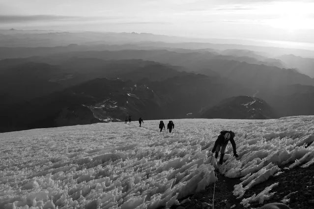 “Approaching the Summit”. Approaching the summit of Mt. Rainier. Location: Mt. Rainier, Washington. (Photo and caption by Wes Cooper/National Geographic Traveler Photo Contest)