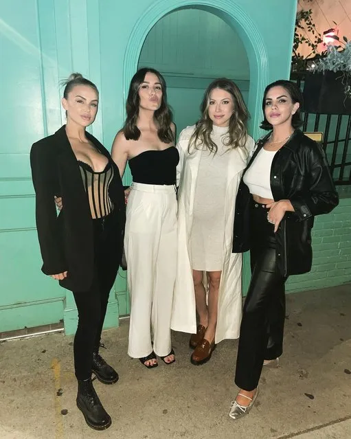 “Pump Rules” stars past and present get together for a night out in the second decade of June 2023. (Photo by musickillskate/Instagram)