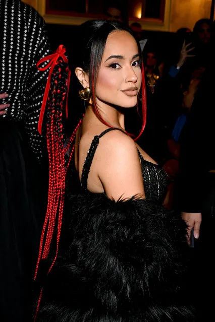 American singer Becky G at Christian Cowan RTW Fall 2024 as part of New York Ready to Wear Fashion Week held at the Harmonie Club on February 11, 2024 in New York, New York. (Photo by Gilbert Flores/WWD via Getty Images)