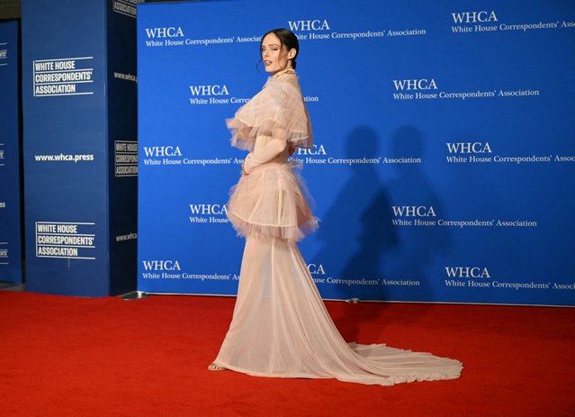 Canadian model Coco Rocha arrives for the White House Correspondents' Association (WHCA) dinner at the Washington Hilton, in Washington, DC, on April 27, 2024. (Photo by Drew Angerer/AFP Photo)