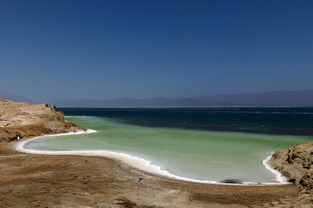 Lake Assal Crater Lake In The Central Djibouti