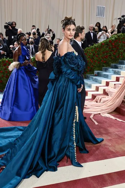 American model Taylor Hill attends The 2022 Met Gala Celebrating “In America: An Anthology of Fashion” at The Metropolitan Museum of Art on May 02, 2022 in New York City. (Photo by Jamie McCarthy/Getty Images)