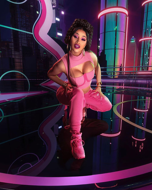American rapper Belcalis Marlenis Almánzar, known professionally as Cardi B promotes her latest collaboration with Reebok in the last decade of July 2022. (Photo by iamcardib/Instagram)