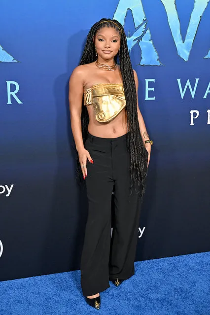 American singer Halle Bailey attends 20th Century Studio's “Avatar 2: The Way of Water” U.S. Premiere at Dolby Theatre on December 12, 2022 in Hollywood, California. (Photo by Axelle/Bauer-Griffin/FilmMagic)