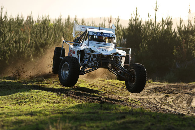 Tony McCall competes during the Woodhill 100 Off-Road Race & NZ Offroad Racing Championship on June 01, 2025 in Woodhill Forest, New Zealand. The Woodhill 100, New Zealand's longest running one day off-road endurance race has been held for more than four decades with competitors completing 160km over gravel and sand tracks. (Photo by Fiona Goodall/Getty Images)