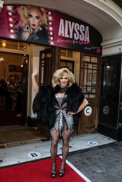 Celebrities seen attending the Gala Night for Alyssa: Memoirs of a Queen at the Vaudeville Theatre in London on June 10, 2021. Pictured: American drag performer Alyssa Edwards. (Photo by The Mega Agency)