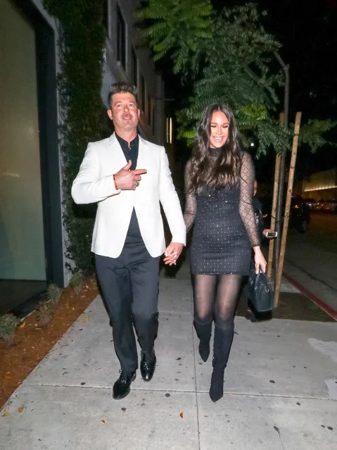 Robin Thicke and April Love Geary are seen on March 10, 2019 in Los Angeles, California. (Photo by gotpap/Bauer-Griffin/GC Images)