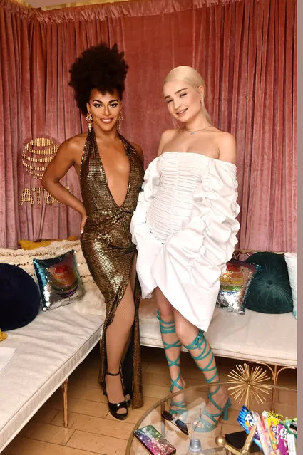 Shangela (L) and Kim Petras attend The AT&T Big Queer Brunch at Mondrian Los Angeles on July 21, 2019 in West Hollywood, California. (Photo by Stefanie Keenan/Getty Images for The AT&T Big Queer Brunch)