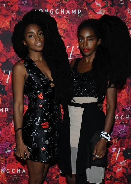 Cipriani Quann and Takenya Quannn attend the NYMag and The Cut fashion week party at The Bowery Hotel on September 10, 2015 in New York City. (Photo by Brad Barket/Getty Images for New York Magazine)