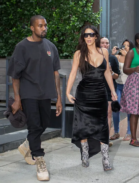 Kim Kardashian and Kanye West are seen on September 14, 2016 in New York City. (Photo by Team GT/GC Images)