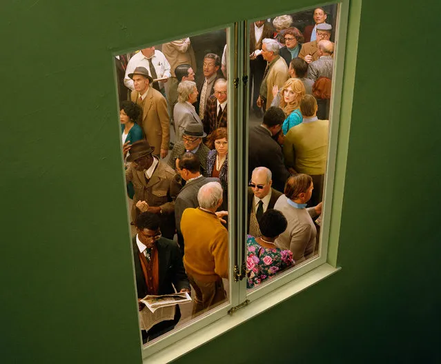 While the scenes are fabricated, the characters Prager shoots are often played by people on the street whose style and look have caught her eye. Here: Crowd #5 (Washington Square West), 2013. (Photo by Alex Prager Studio/Lehmann Maupin Gallery)