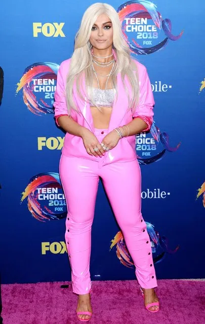 Bebe Rexha attends FOX's Teen Choice Awards at The Forum on August 12, 2018 in Inglewood, California. (Photo by Broadimage/Rex Features/Shutterstock)