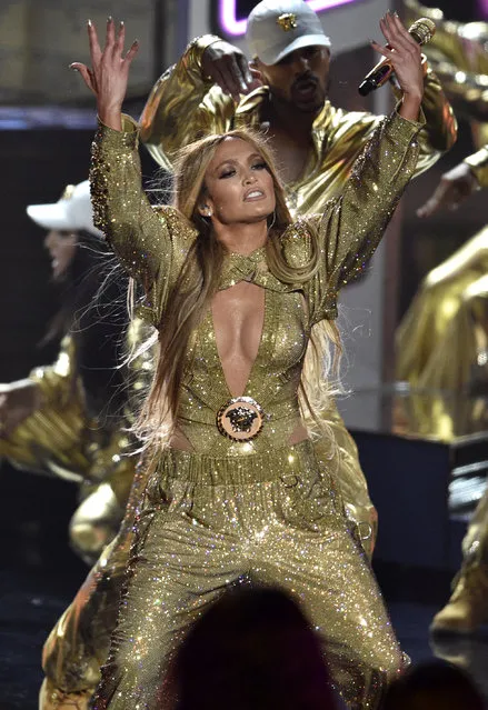 Video Vanguard award winner Jennifer Lopez performs at the MTV Video Music Awards at Radio City Music Hall on Monday, August 20, 2018, in New York. (Photo by Chris Pizzello/Invision/AP Photo)