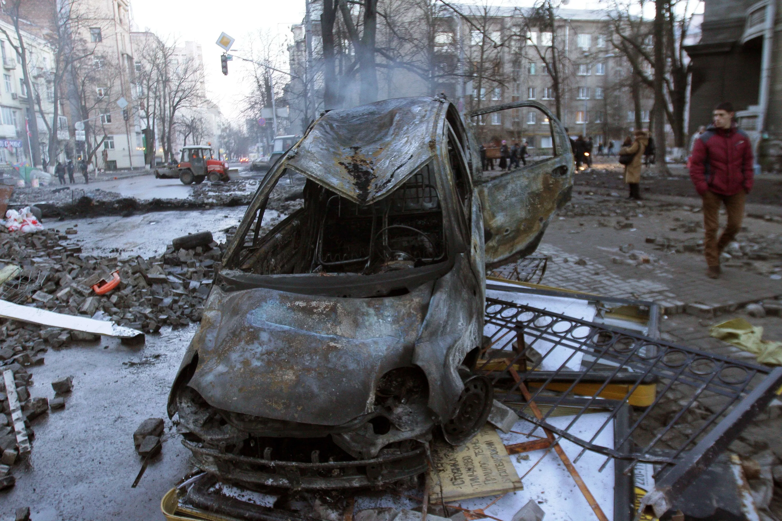 Украина справляется. Майдан 2014 ужасные фото.