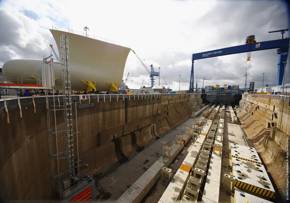 Construction Commences On Royal Navy Aircraft Carriers At Rosyth