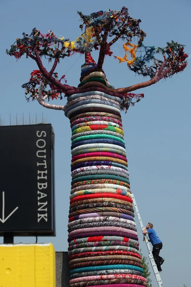 The Pirate Technics Sculpture “Under The Baobab” Is Installed At The Southbank Centre