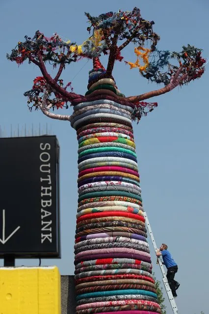 The Pirate Technics Sculpture “Under The Baobab”  by Mike De Butts Is Installed At The Southbank Centre