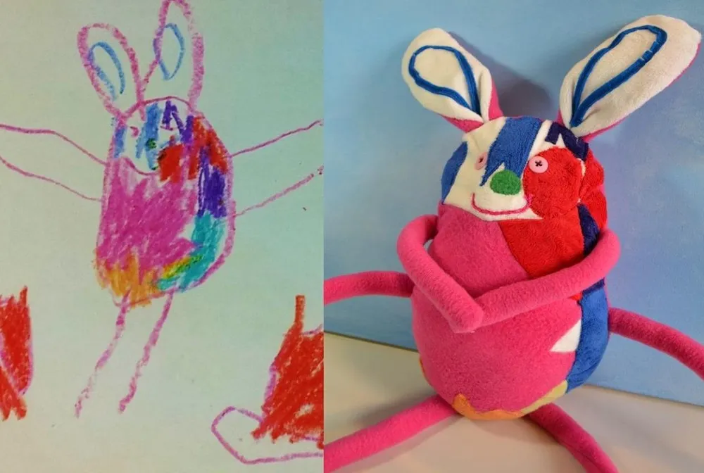 Artist Wendy Tsao Transforms Kids Drawings Into Plush Toys