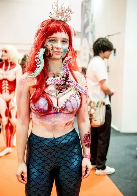 A cosplayer in character as a Ariel from The Little Mermaid during Day 2 of MCM London Comic Con 2017 held at the ExCel on October 28, 2017 in London, England. (Photo by Ollie Millington/Getty Images)