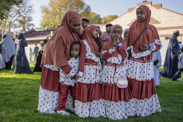Muslims gather to Eid al-Fitr prayer at the Firdows Park in Johannesburg, South Africa on March 30, 2025. (Photo by Ihsaan Haffejee/Anadolu via Getty Images)