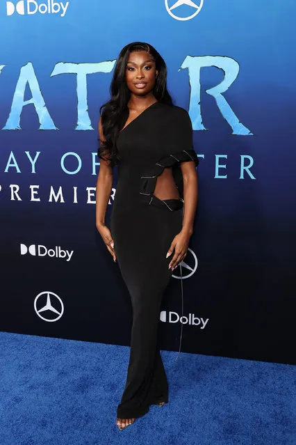 American singer Coco Jones attends 20th Century Studio's “Avatar 2: The Way of Water” U.S. Premiere at Dolby Theatre on December 12, 2022 in Hollywood, California. (Photo by Matt Winkelmeyer/GA/The Hollywood Reporter via Getty Images)