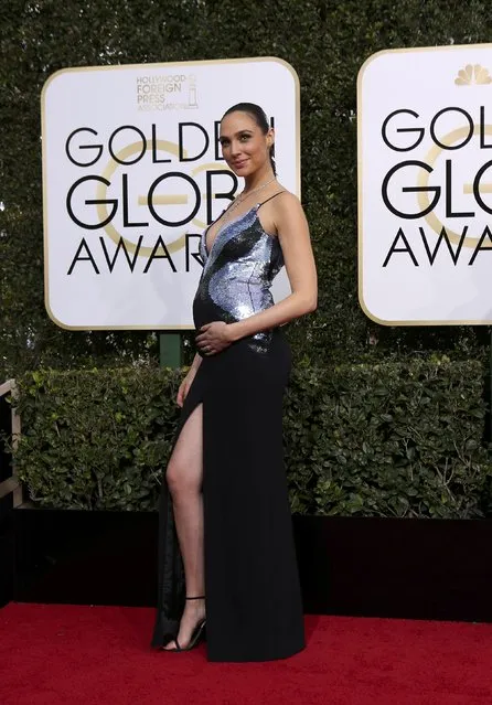 Actress Gal Gadot arrives at the 74th Annual Golden Globe Awards in Beverly Hills, California, U.S., January 8, 2017. (Photo by Mike Blake/Reuters)