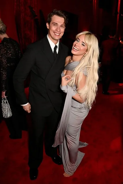 English actor Nicholas Galitzine and American singer-songwriter Camila Cabello attend the 2024 Vanity Fair Oscar Party Hosted By Radhika Jones at Wallis Annenberg Center for the Performing Arts on March 10, 2024 in Beverly Hills, California. (Photo by Dave Benett/VF24/WireImage for Vanity Fair)