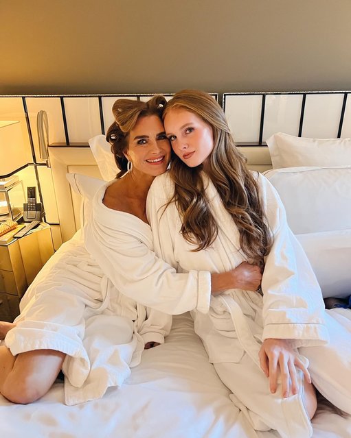 American actress Brooke Shields in the second decade of April 2024 celebrates her daughter’s 18th birthday. (Photo by brookeshields/Instagram)