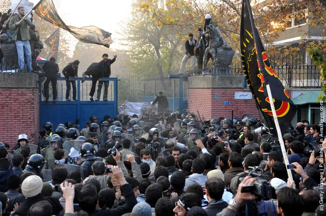 Iranian Demonstrators Break In To British Embassy In Tehran