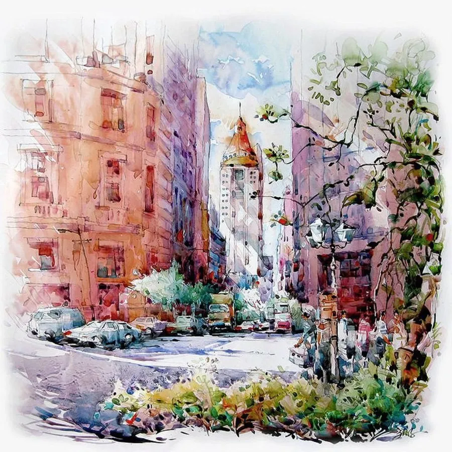 Watercolor Painting by Jack Tia Kee Woon