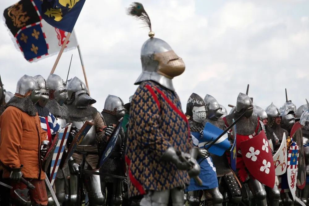 Reenactment of the Battle of Agincourt in Northern France