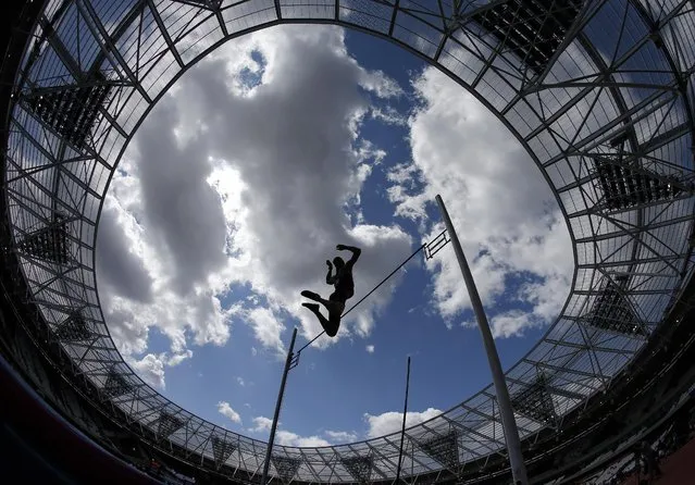 Athletics, IAAF Diamond League 2015, Sainsbury's Anniversary Games, Queen Elizabeth Olympic Park, London, England, on July 25, 2015: Poland's Piotr Lisek in action during the men's pole vault final. (Photo by Phil Noble/Reuters)