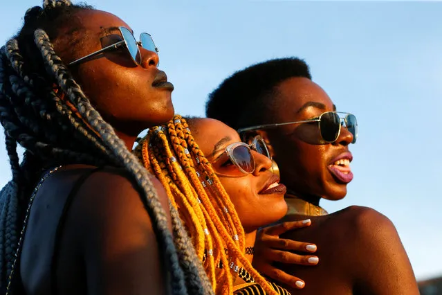 People take part in the Annual Afropunk Music festival in the borough of Brooklyn in New York, U.S., August 27, 2016. (Photo by Eduardo Munoz/Reuters)