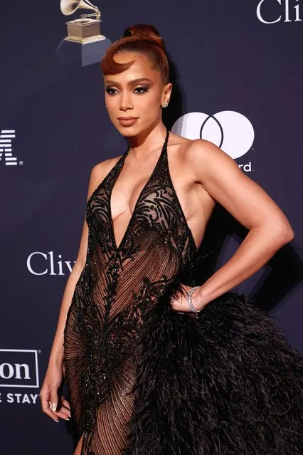 Brazilian singer Anitta arrives for the Recording Academy and Clive Davis pre-Grammy gala at the Beverly Hilton hotel in Beverly Hills, California on February 4, 2023. (Photo by Michael Tran/AFP Photo)