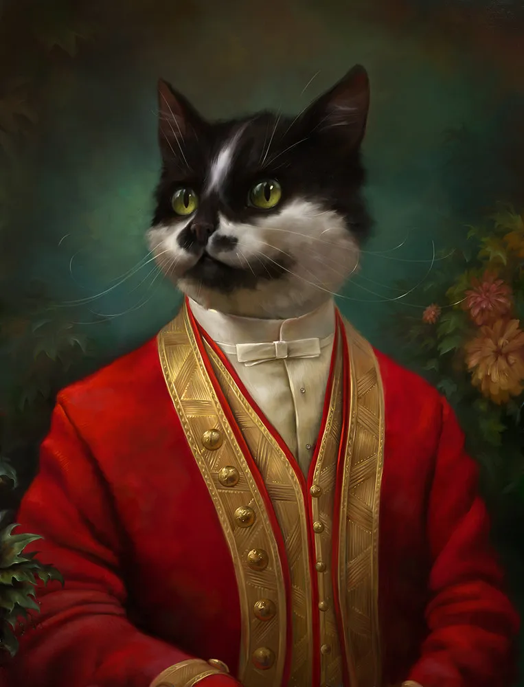 The Aristocratic Cats by Artist Eldar Zakirov