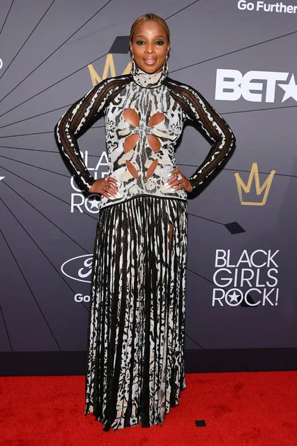 Mary J. Blige attends the Black Girls Rock! 2018 Red Carpet at NJPAC on August 26, 2018 in Newark, New Jersey. (Photo by Dave Kotinsky/Getty Images for BET)