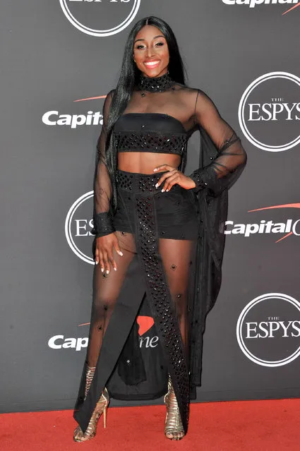 AJ Andrews attends the 2019 ESPY Awards at Microsoft Theater on July 10, 2019 in Los Angeles, California. (Photo by Allen Berezovsky/WireImage)