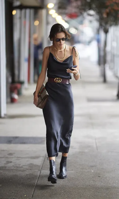 Alessandra Ambrosio seen  in the streets of Manhattan during the New York Fashion Week SS19 on September 10, 2018 in New York City. (Photo by Timur Emek/Getty Images)